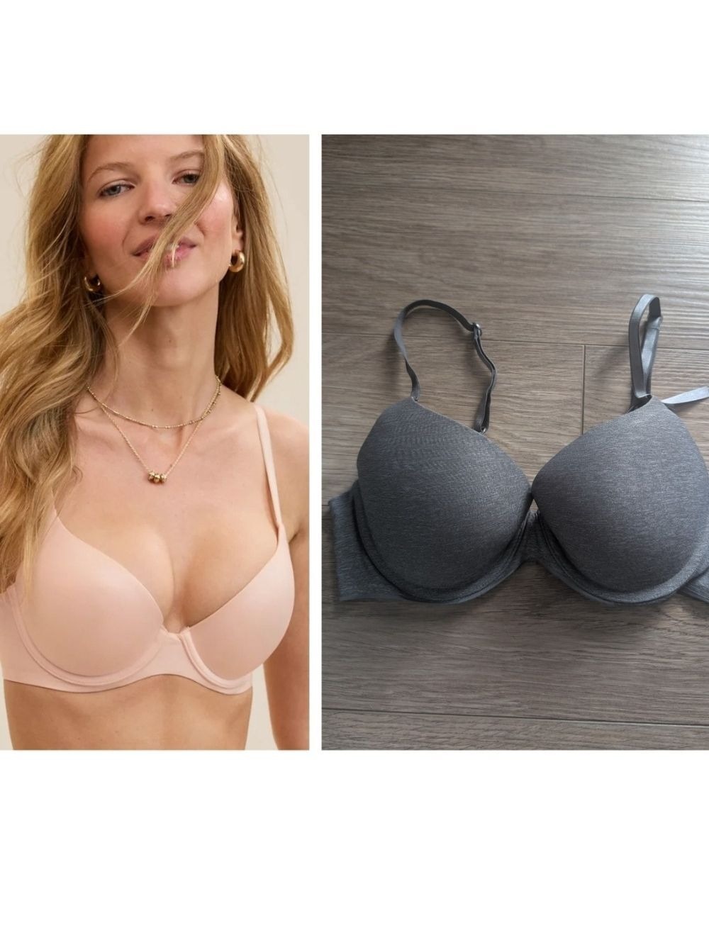 Aerie | Real Sunnie Demi Underwire Bra In Heather Grey 34C